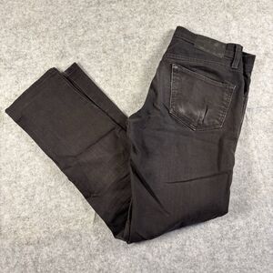 Denizen By Levi’s 216 Skinny Fit Black Rust Distressed 28x30 28 x 30 Mens Jeans